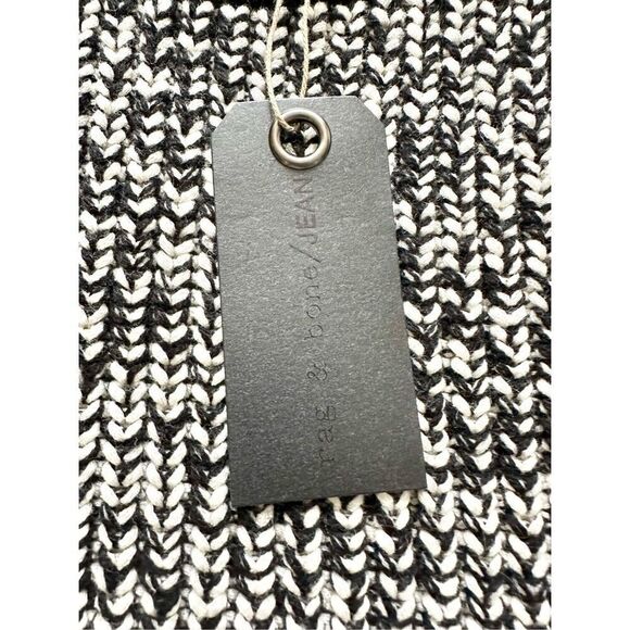 NWT - rag & bone Black/White Karen Crew Neck Sweater (Size S) - Picture 7 of 12